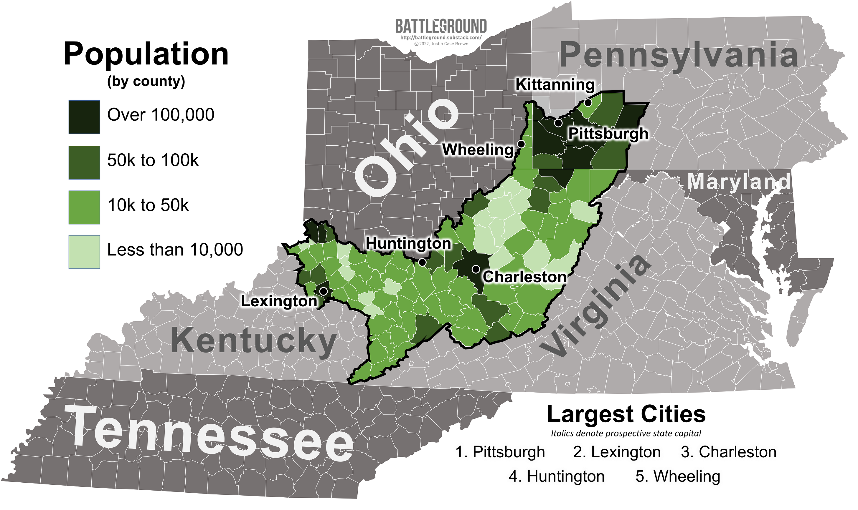 Westsylvania County Map