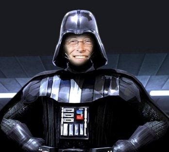 Bill Gates as Darth Vader

