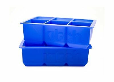 Large Cube Silicone Ice Tray, 2 Pack by Kitch, Giant 2 ...