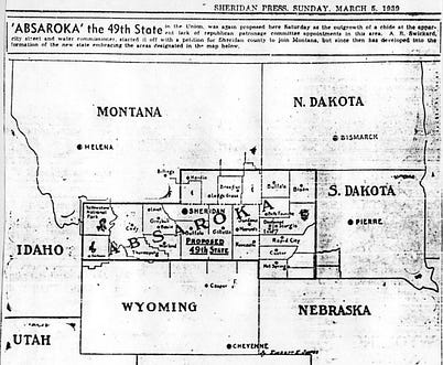 Absaroka Historical MAp