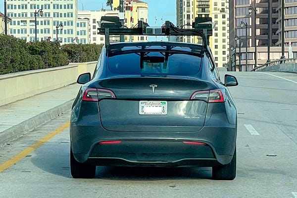Tesla Model Y with LiDAR