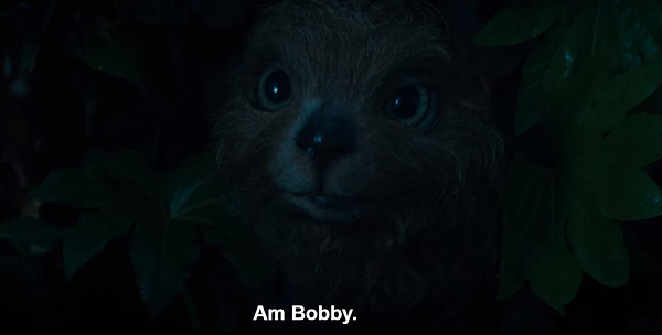 Bobby introducing himself "Am Bobby" in Sweet Tooth on Netflix