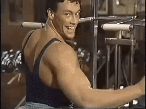 Jean Claude Van Damme Gym GIF